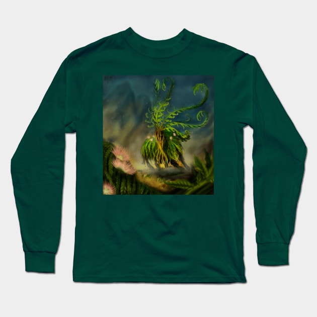 Fern goat Long Sleeve T-Shirt by Bertoni_Lee